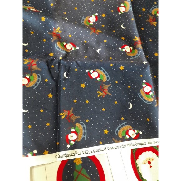 "Up On The Housetop" Vest Panel & Coordinate Fabric Adult Size XS-L, Cut & Sew - Picture 10 of 12